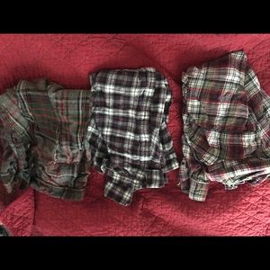 Set of 3 flannel shirts! All size medium